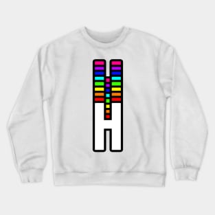 Rainbow Letter, H Crewneck Sweatshirt